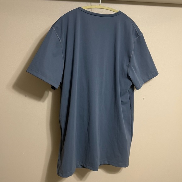 Stylish Men's Slate Blue Short Sleeve Tee - Picture 6 of 8